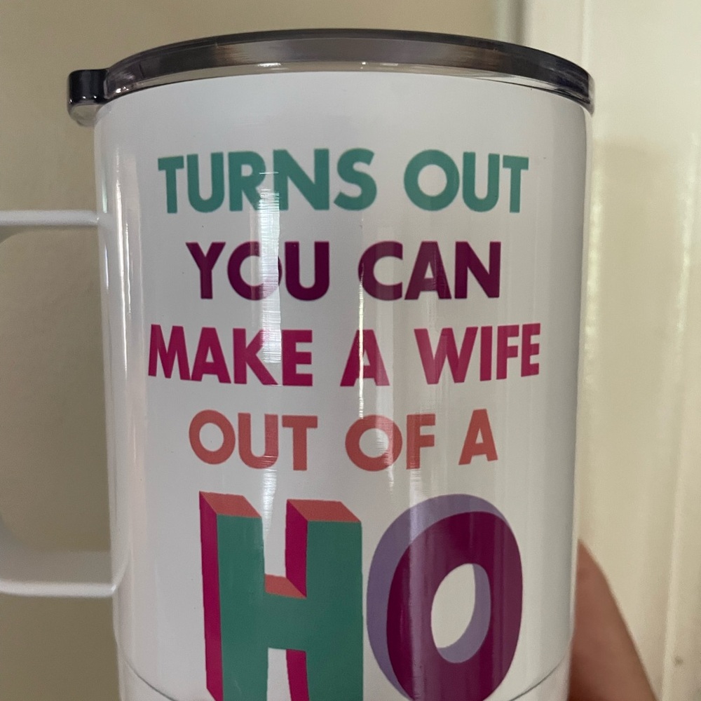 Colorful Insulated Tumbler with Fun Quote